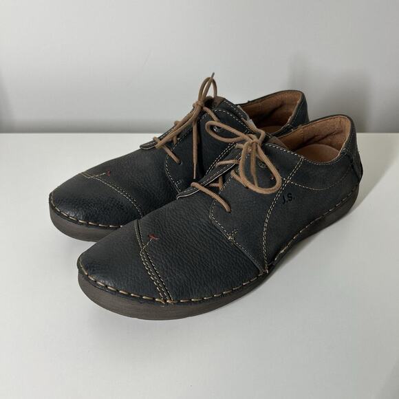 Josef Seibel Fergey 20 Women’s Lace Up Shoes 41/US 10 Genuine Nubuck Leather - Picture 1 of 9